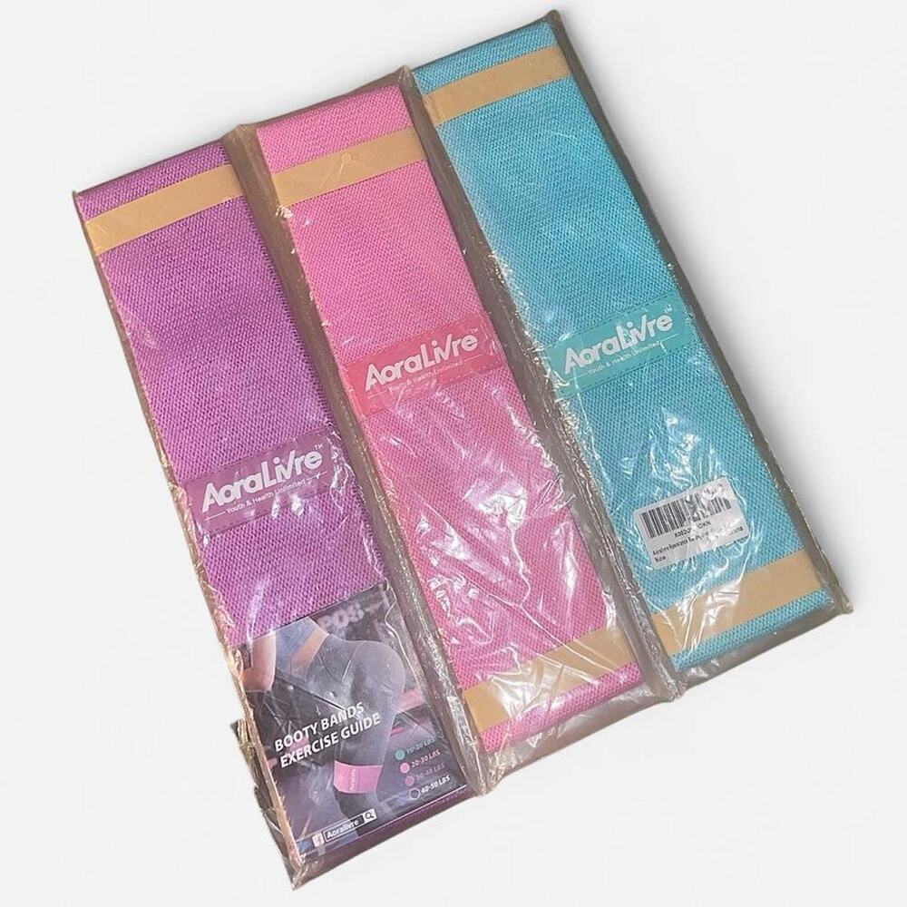 AoraLiVre Elite Resistance Band Trio - Robust Fitness Loop Set